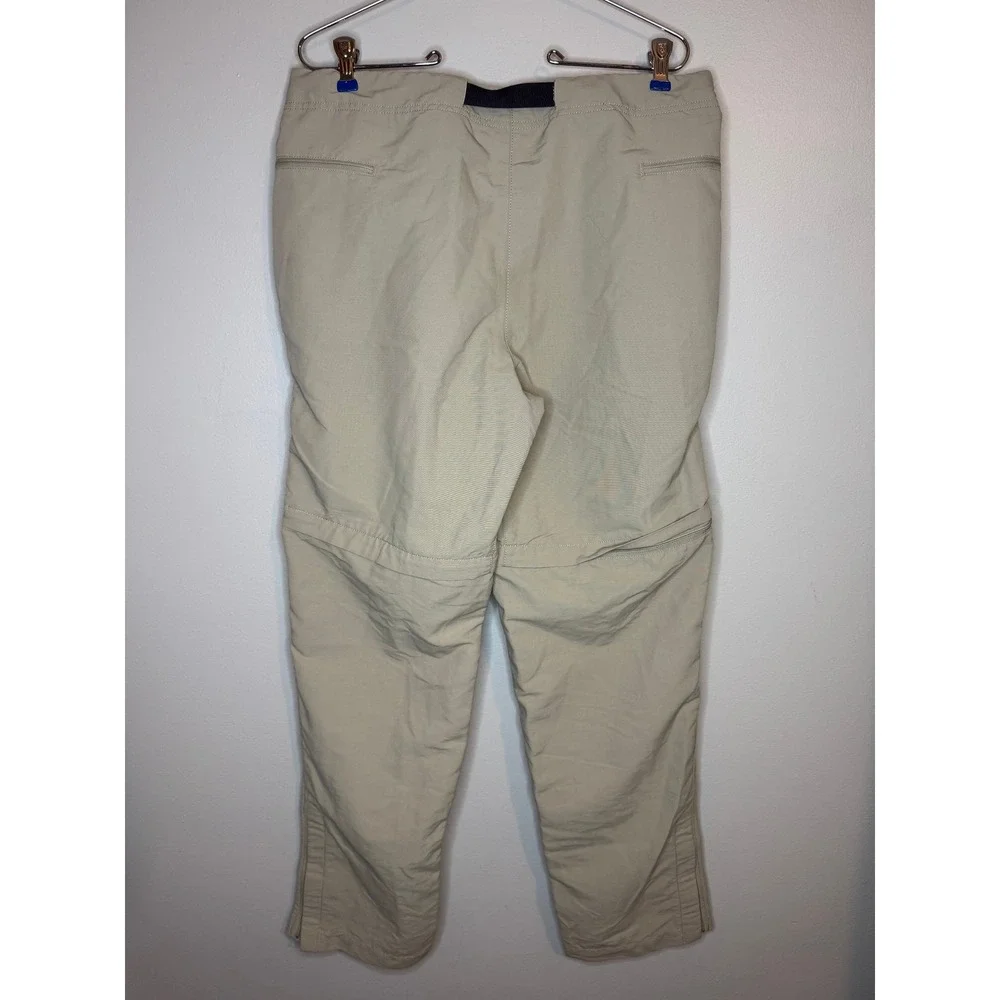 The North Face‎ Mens 34 Convertible Hiking Pants Tan Khaki Zip Off Cargo Trail
